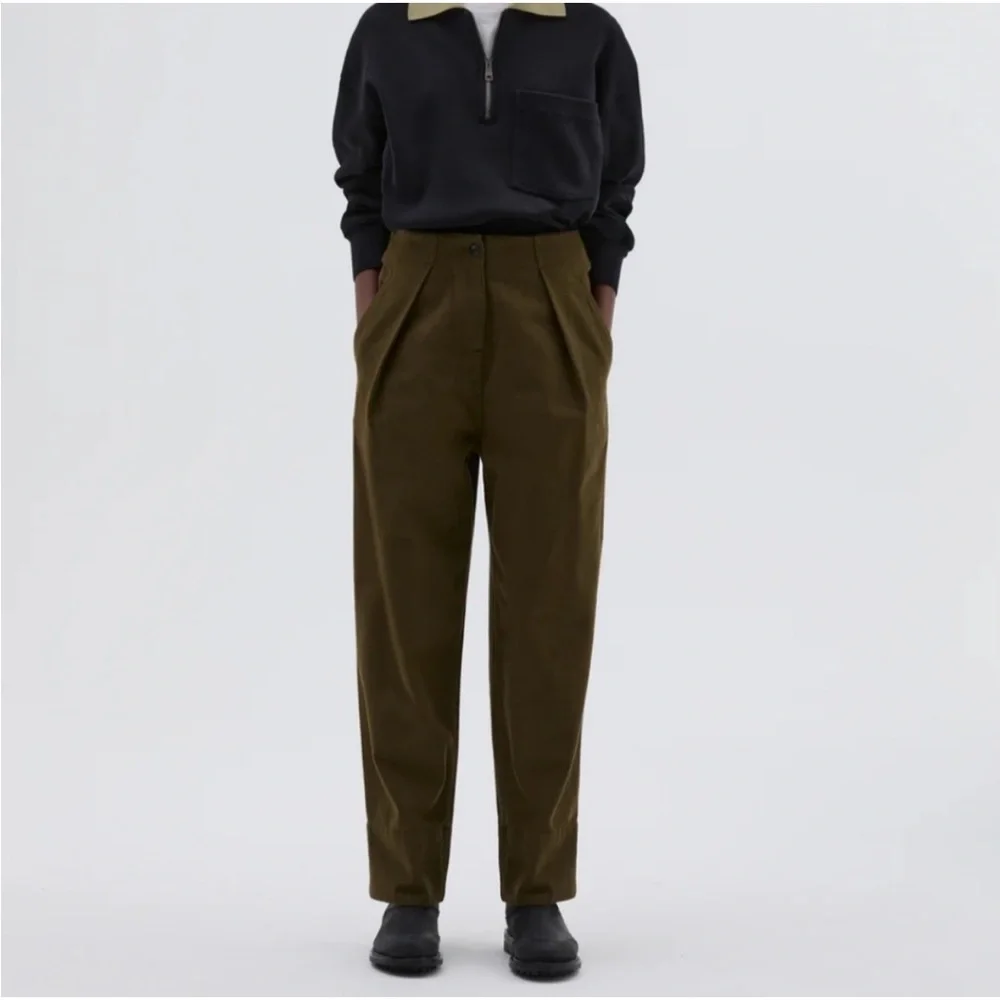 MHL Margaret Howell high-waisted trousers with cinch perfect fit - Picture 2 of 7